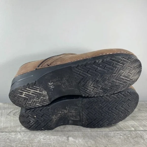 Sanita Professional Men's Distressed Leather Mules Shoes Clogs Size 13 US 47 EU - Picture 8 of 9